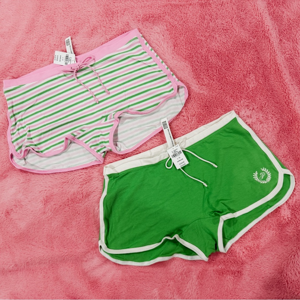 NWT Cotton Dorm Boyshort Panty set of two size Large